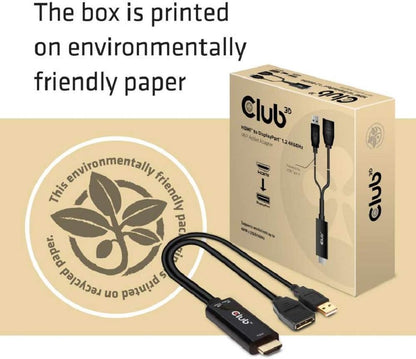 Club3D CAC-1331 - Adattatore attivo da HDMI a DisplayPort 1.2 4K60Hz M/F