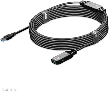CLUB3D USB 3.2 Gen1 Active Repeater Cable 10 m / 32.8 ft M/F 28AWG
