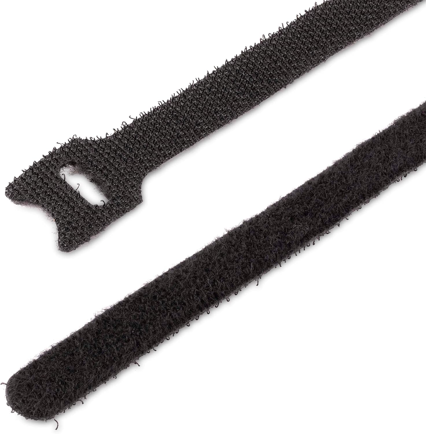 StarTech.com 6in Hook and Loop Cable Ties - 50 Pack - Black - Reusable Cable Straps - Adjustable and Flexible - Cord Organizer Tie/Wraps for Cable Management - Wire Loop Ties (B506I-HOOK-LOOP-TIES