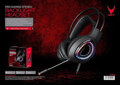 Gaming Usb Headset Rgb Mic- Audio 7.1 30Mw Noise Cancelling
