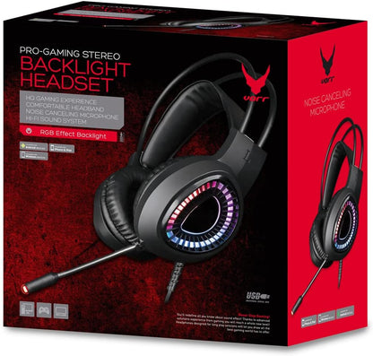 Gaming Usb Headset Rgb Mic- Audio 7.1 30Mw Noise Cancelling