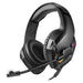 Varr Auriculares Gaming RGB Mic VH8050 con subwoofer estéreo y micrófono, Negro