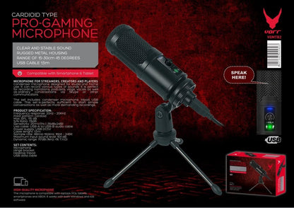 Gaming Microphone Set Inc Stand -Mic Pop Filter Tripod