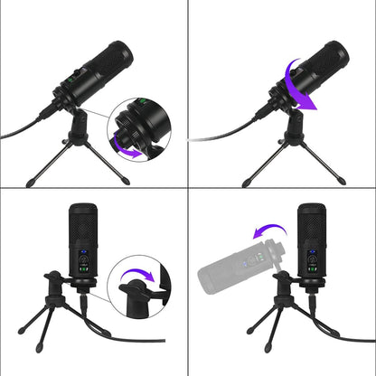 Gaming Microphone Set Inc Stand -Mic Pop Filter Tripod
