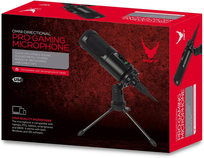 Gaming Microphone Set Inc Stand -Mic Pop Filter Tripod