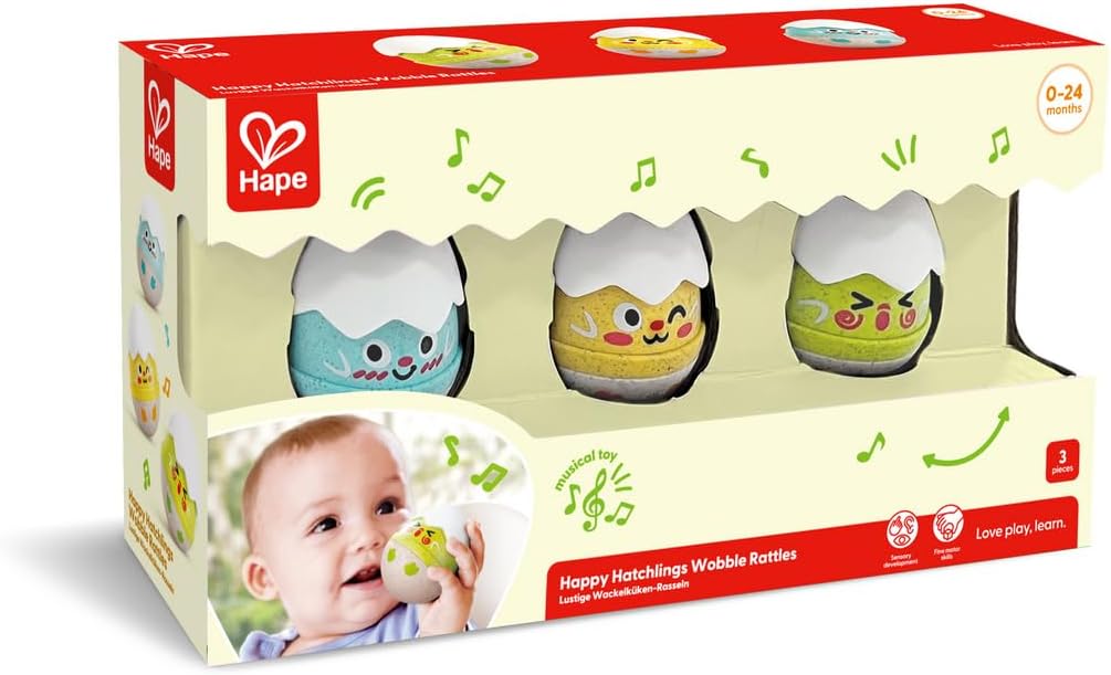 Hape - Wobble Rattle Egg Set (87-0124)