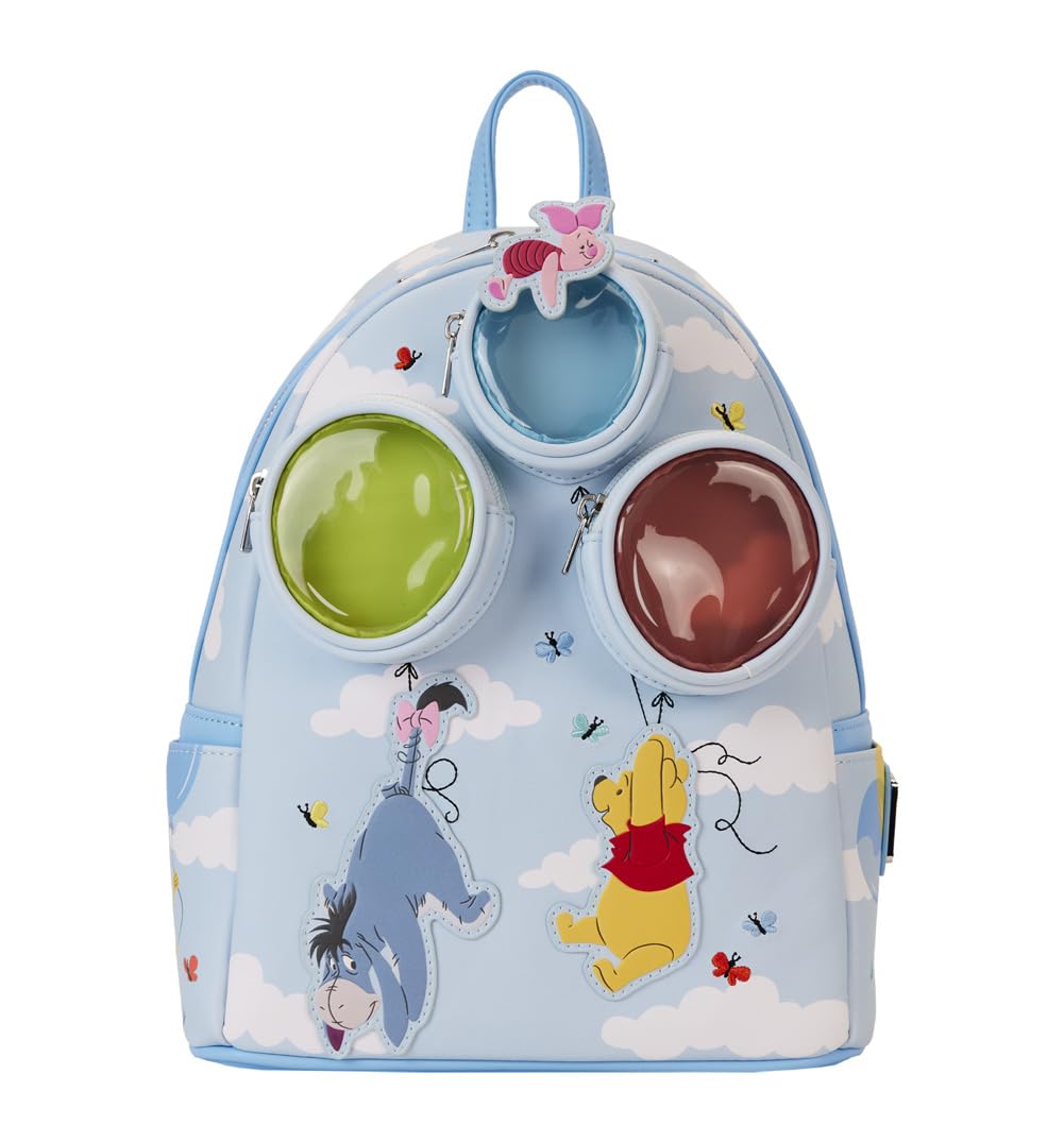Loungefly Winnie the Pooh and Friends Floating Balloons Mini Backpack Multi