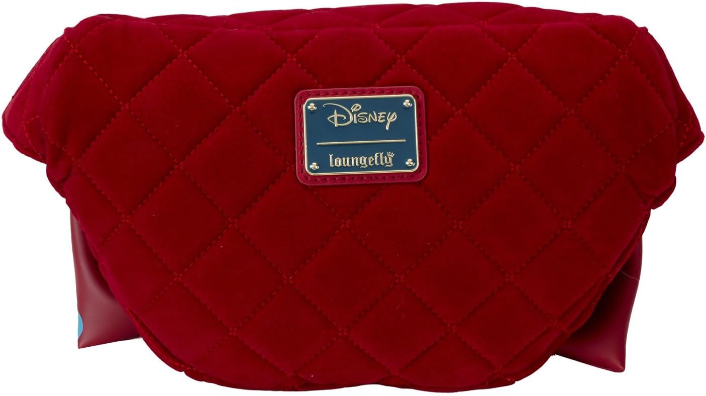 Loungefly Disney Snow White Classic Bow Velvet Belt Bag, Multicolor, One Size, Belt Bag