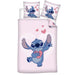 AYMAX Children's Stitch Bedding Set, Reversible Duvet Cover 140 x 200 cm + Pillowcase 65 x 65 cm, 100% Cotton