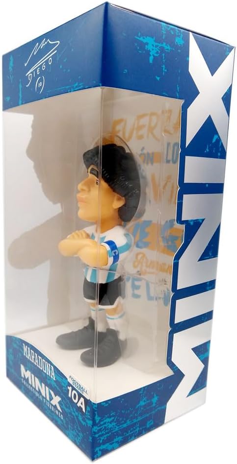Bandai Minix Argentina Diego Maradona Model | Collectable Diego Maradona Figure In 10 Shirt | Bandai Minix Football Toys Range | Collect Your Favourite Football Figures And Teams