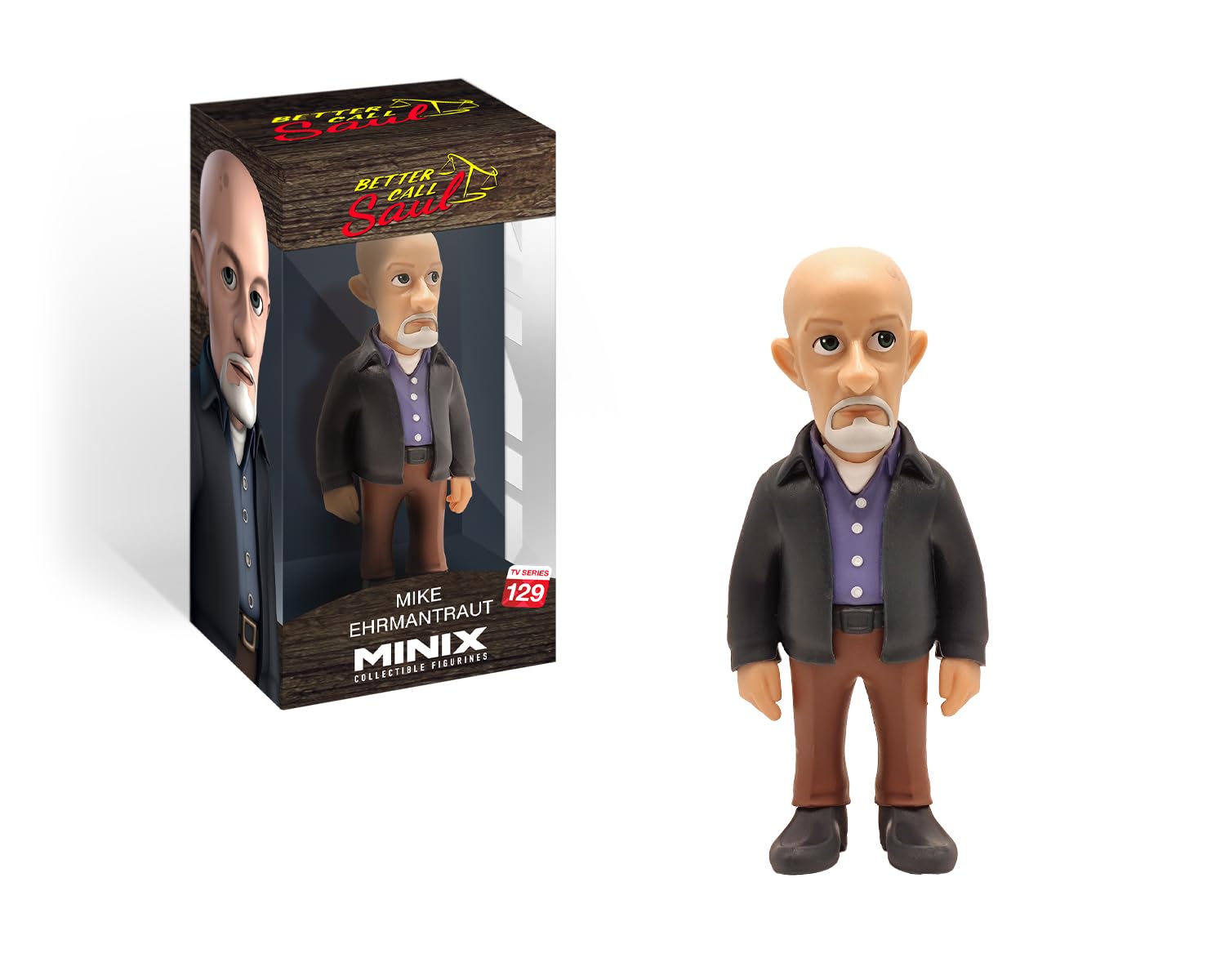 Bandai Minix Mike Ehrmantraut Model | Collectable Mike Figure From The Better Call Saul TV Series | Bandai Minix Better Call Saul Toys Range | Collect Your Favourite Better Call Saul Figures