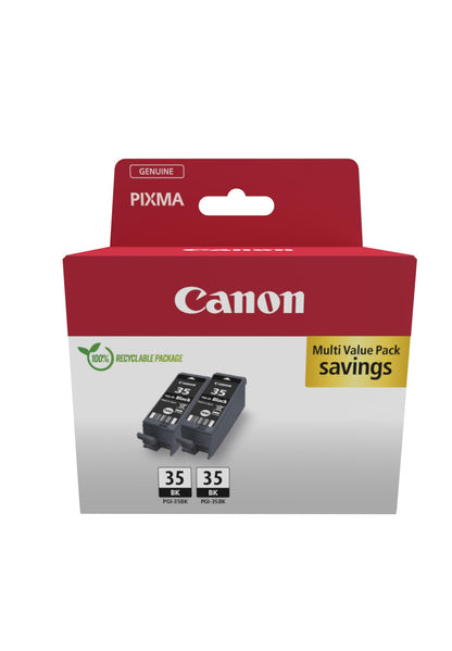 Canon PGI-35 Twin Vorteilspack 2 Tintenpatronen (2X Schwarz) Original