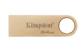 Kingston DataTraveler SE9 Gen 3 - 64GB - 220MB/s lectura - Metálica - Unidad USB 3.2 Gen 1 -Dorado
