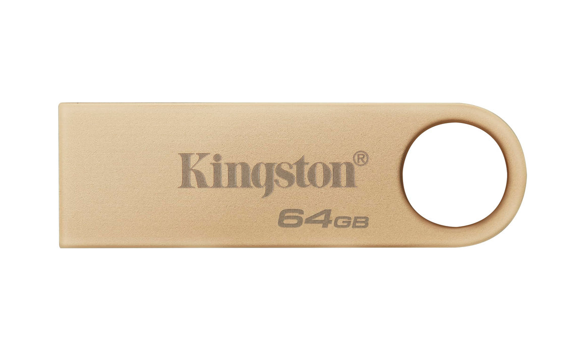 Kingston DataTraveler SE9 Gen 3 - 64GB - 220MB/s lectura - Metálica - Unidad USB 3.2 Gen 1 -Dorado