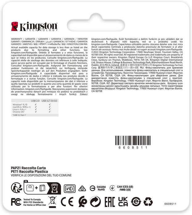 Kingston DataTraveler SE9 Gen 3 - 64GB - 220MB/s lectura - Metálica - Unidad USB 3.2 Gen 1 -Dorado