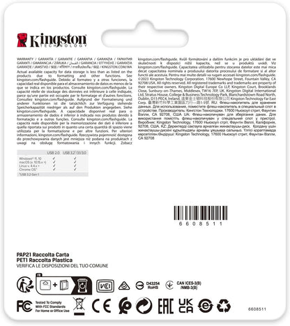 Kingston DataTraveler SE9 Gen 3 - 256GB 220MB/s lectura - Metálica - Unidad USB 3.2 Gen 1 -Dorado