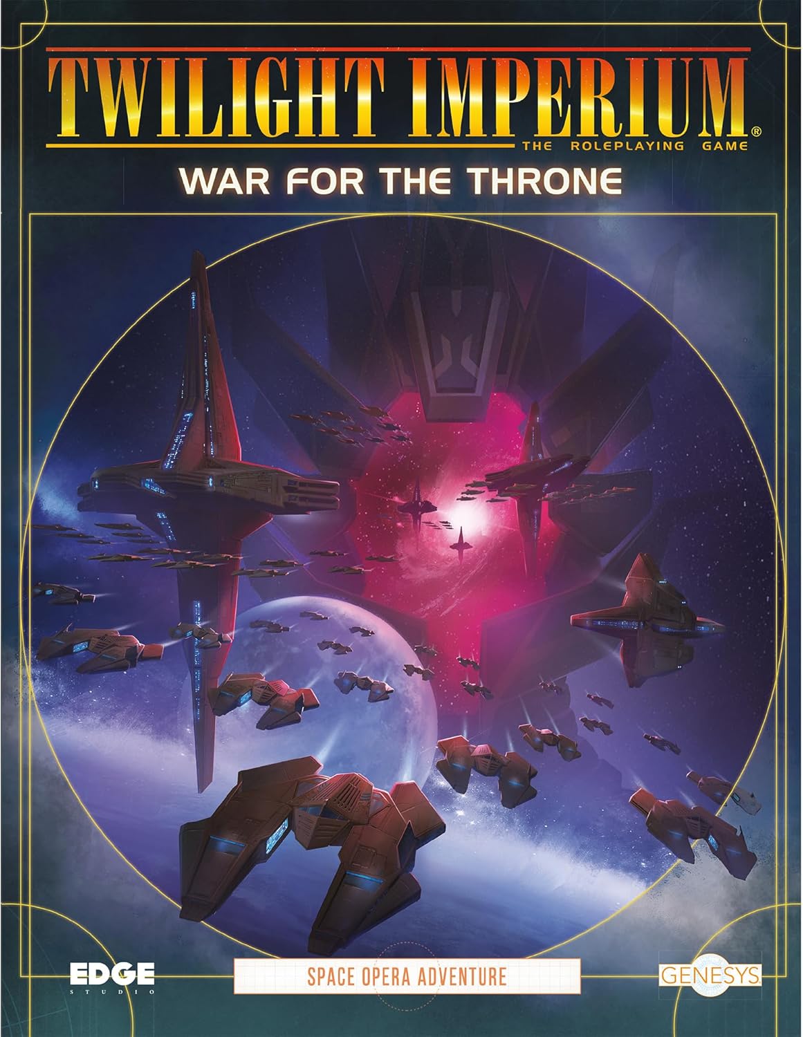 Genesys Roleplaying Game War for The Throne SOURCEBOOK - Save The Galaxy in an Epic Space Adventure! Fantasy Game for Kids & Adults, Ages 14+, 2-8 Players, 1+ Hour Playtime, Made by EDGE Studio