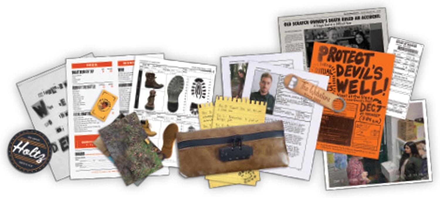 Hunt A Killer Death at The Dive Bar, Immersive Murder Mystery Game -Take on the Unsolved Case as an Independent Challenge, for Date or with Family and Friends as Detectives for Night, Age 14+