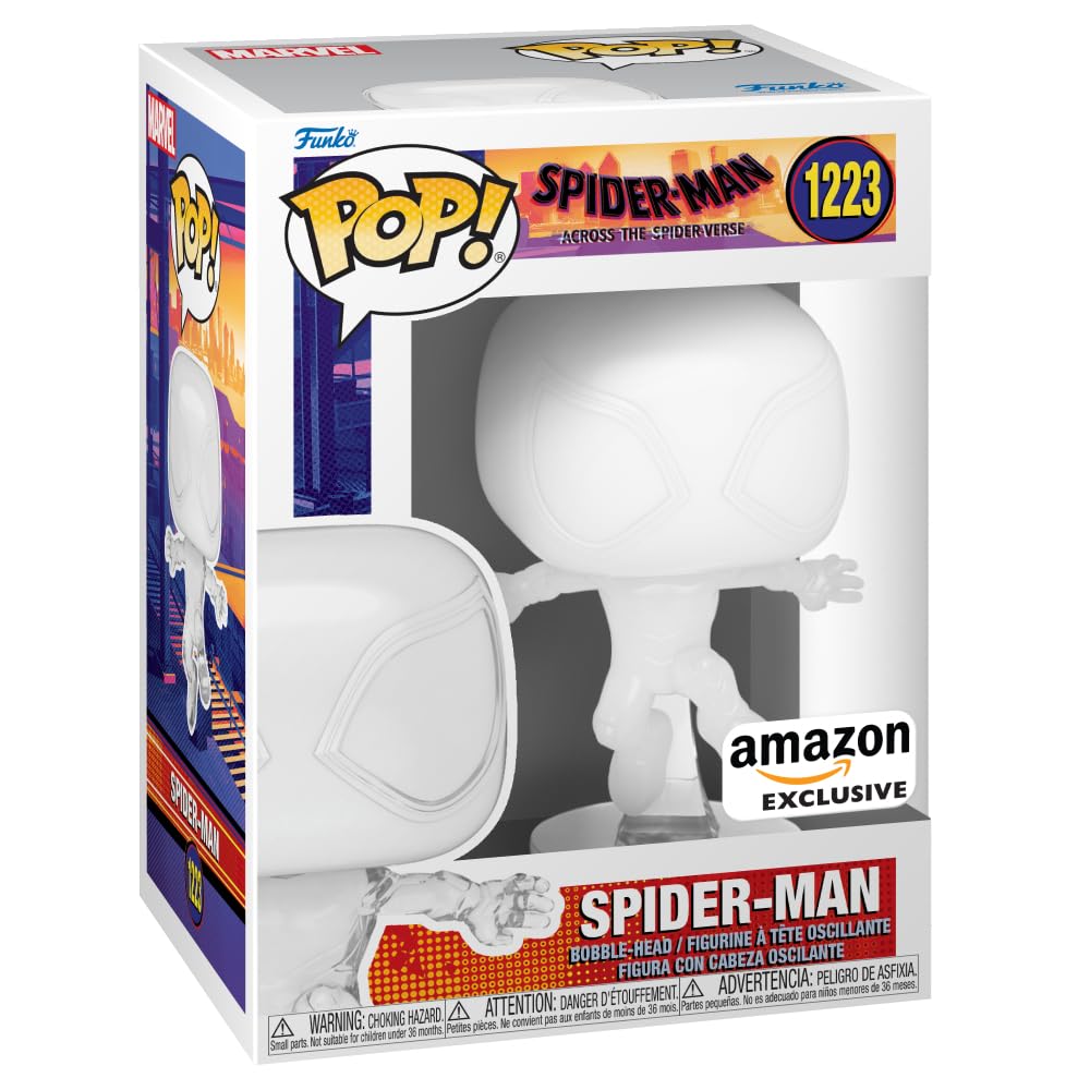 Funko Pop! Vinyl: Spider-Man: Across the Spider-Verse: Miles Morales - (Transparent) - Spider-man - Amazon Exclusive - Collectable Vinyl Figure - Gift Idea - Official Merchandise - Movies Fans