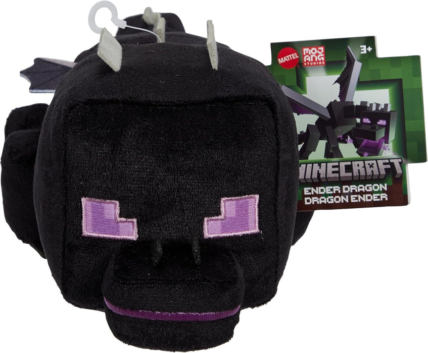 Mattel Minecraft Plush Ender Dragon Character Soft Doll, Video Game-Inspired Collectible Toy Gift, 8-inch, HWH32