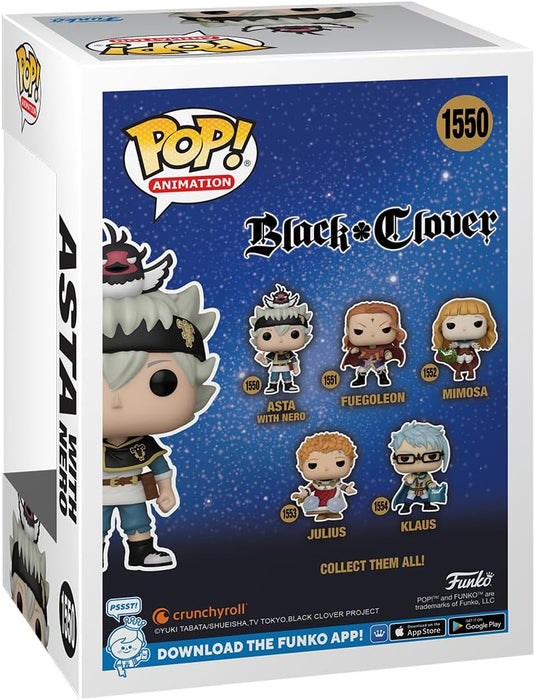 Funko Pop! Animation: Black Clover - Asta mit Nero - Vinyl-Sammelfigur - Geschenkidee - Offizielle Handelswaren - Spielzeug Für Kinder und Erwachsene - Anime Fans - Modellfigur Für Sammler