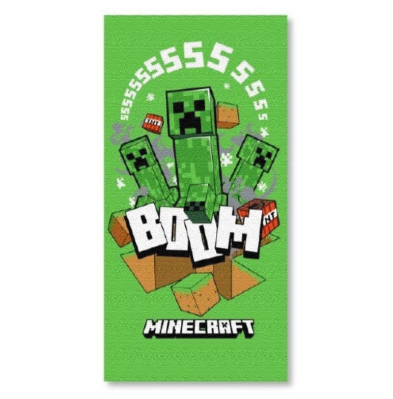 MINECRAFT - Creeper - Beach Towel 100% Polyester -