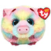 Ty Beanie Balls – Pigasso the Multicoloured Pig with Glitter Blue Eyes, Soft and Round Plush Animals to Collect – 8 cm – T42551