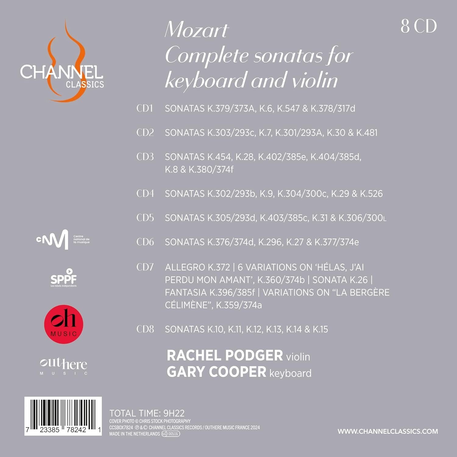 Mozart: Complete Sonatas for Keyboard and Violin