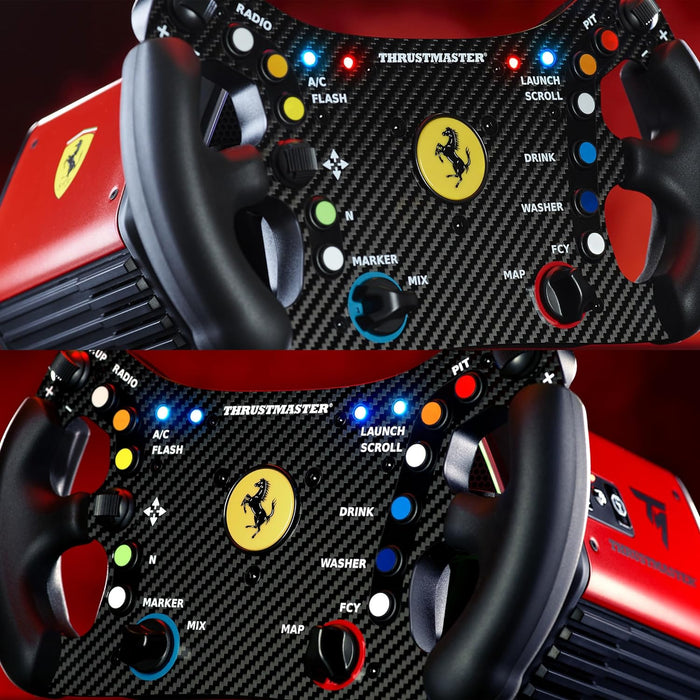 Thrustmaster Ferrari 488 GT3 Wheel Add-On, Racing Wheel Rim, PC, PS5, PS4, Xbox Series X|S, Xbox One, Officially Licensed by Ferrari
