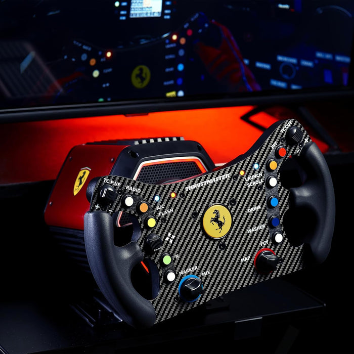 Thrustmaster Ferrari 488 GT3 Wheel Add-On, Racing Wheel Rim, PC, PS5, PS4, Xbox Series X|S, Xbox One, Officially Licensed by Ferrari