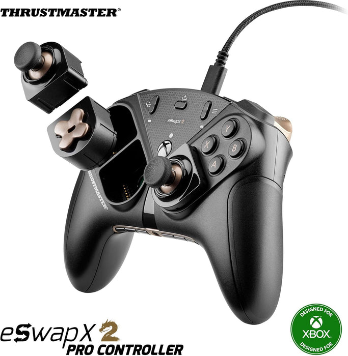 Thrustmaster ESWAP X2, Modular Gamepad for Xbox Series X|S and PC, Responsive Mechanical Buttons, Precise Mini-Sticks, D-Pad, Pro Fighting Controller