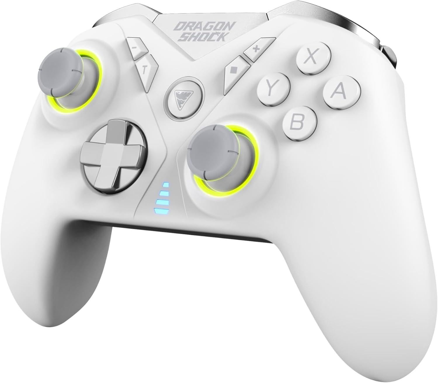 DragonShock - NEBULA PRO - Manette sans fil Pro Blanche pour Nintendo Switch, Switch Lite, Switch OLED, PS3, PC et Andro
