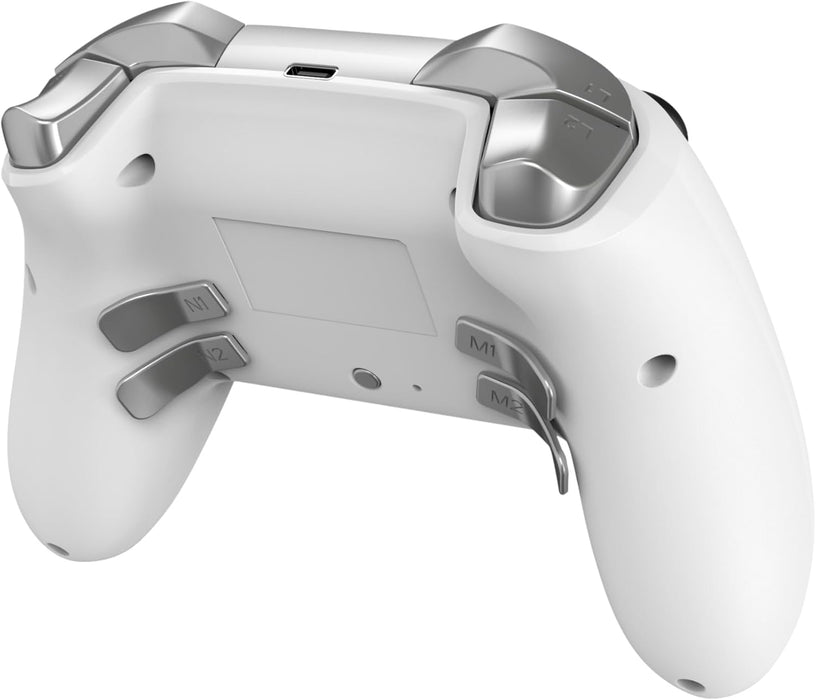 DragonShock - NEBULA PRO - Manette sans fil Pro Blanche pour Nintendo Switch, Switch Lite, Switch OLED, PS3, PC et Andro