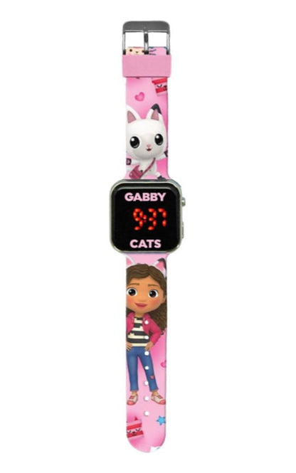 Accutime Gabby's Dollhouse Cats Kid's LED Digital Wrist Watch