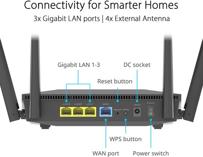 ASUS WL-Router RT-AX52 AX1800 AiMesh