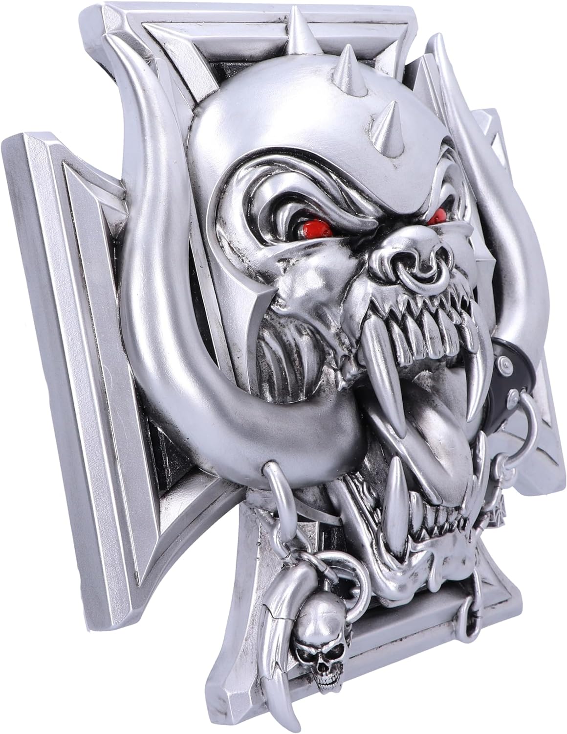 Nemesis Now Wall Plaque, Resin, Silver, 30cm