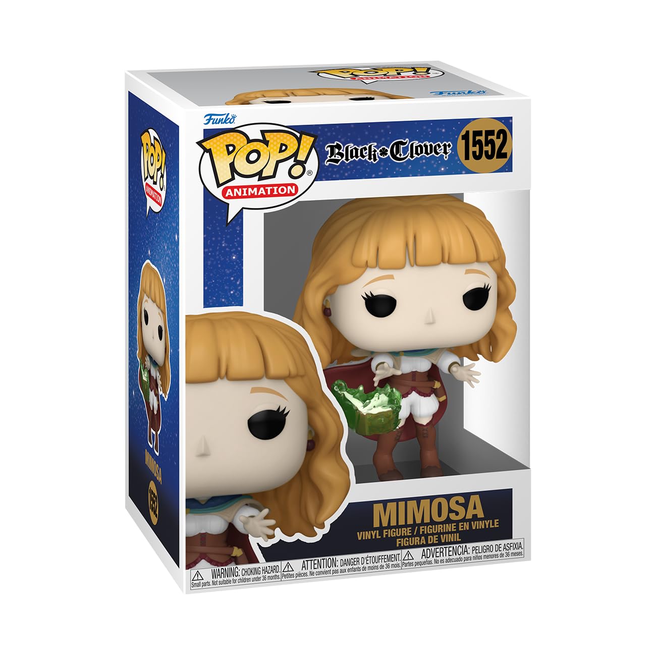 Funko POP! Animation: Black Clover - Mimosa Vermillion, 4-inch, Anime, Collectible, Toys - Vinyl-Sammelfigur - Geschenkidee - Offizielle Handelswaren - Spielzeug Für Kinder Und Erwachsene - Anime Fans