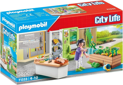 Playmobil 71333 City Life Lunch Kiosk, compatible with other school Sets, Educational Toy, Fun Imaginative Role-Play, PlaySets Suitable for Children Ages 4+