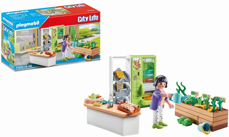 Playmobil 71333 City Life Lunch Kiosk, compatible with other school Sets, Educational Toy, Fun Imaginative Role-Play, PlaySets Suitable for Children Ages 4+