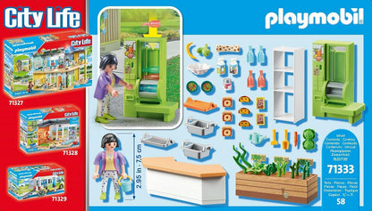 Playmobil 71333 City Life Lunch Kiosk, compatible with other school Sets, Educational Toy, Fun Imaginative Role-Play, PlaySets Suitable for Children Ages 4+