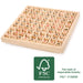 Small Foot 11059 Multiplication Table Made of Wood, Learning Game for The Elementary School, Calculating Board with self-Control Toys, Multicolored FSC® wood