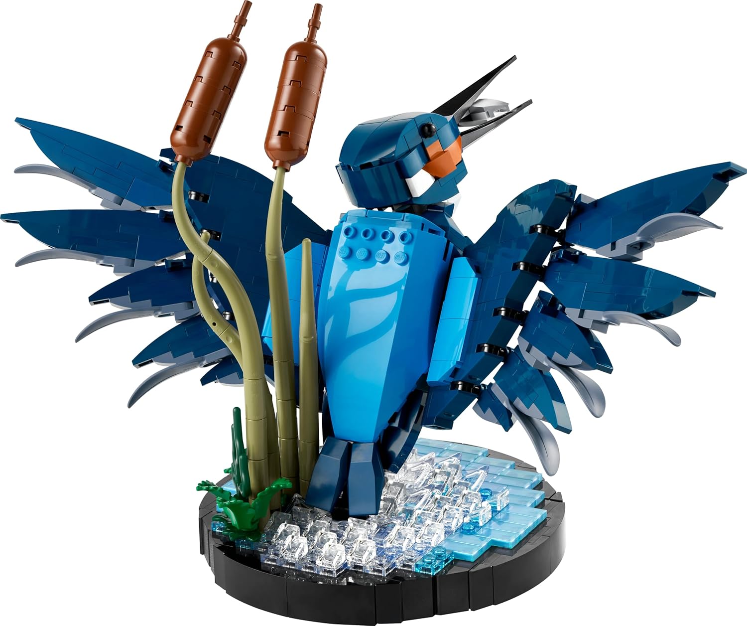 LEGO Icons Kingfisher Bird Set, Model Building Kit for Adults to Build with Water Setting Display Stand, Great Home and Office Desk Décor, Valentine's Day Gifts for Women, Men, Her or Him, 10331 Singl