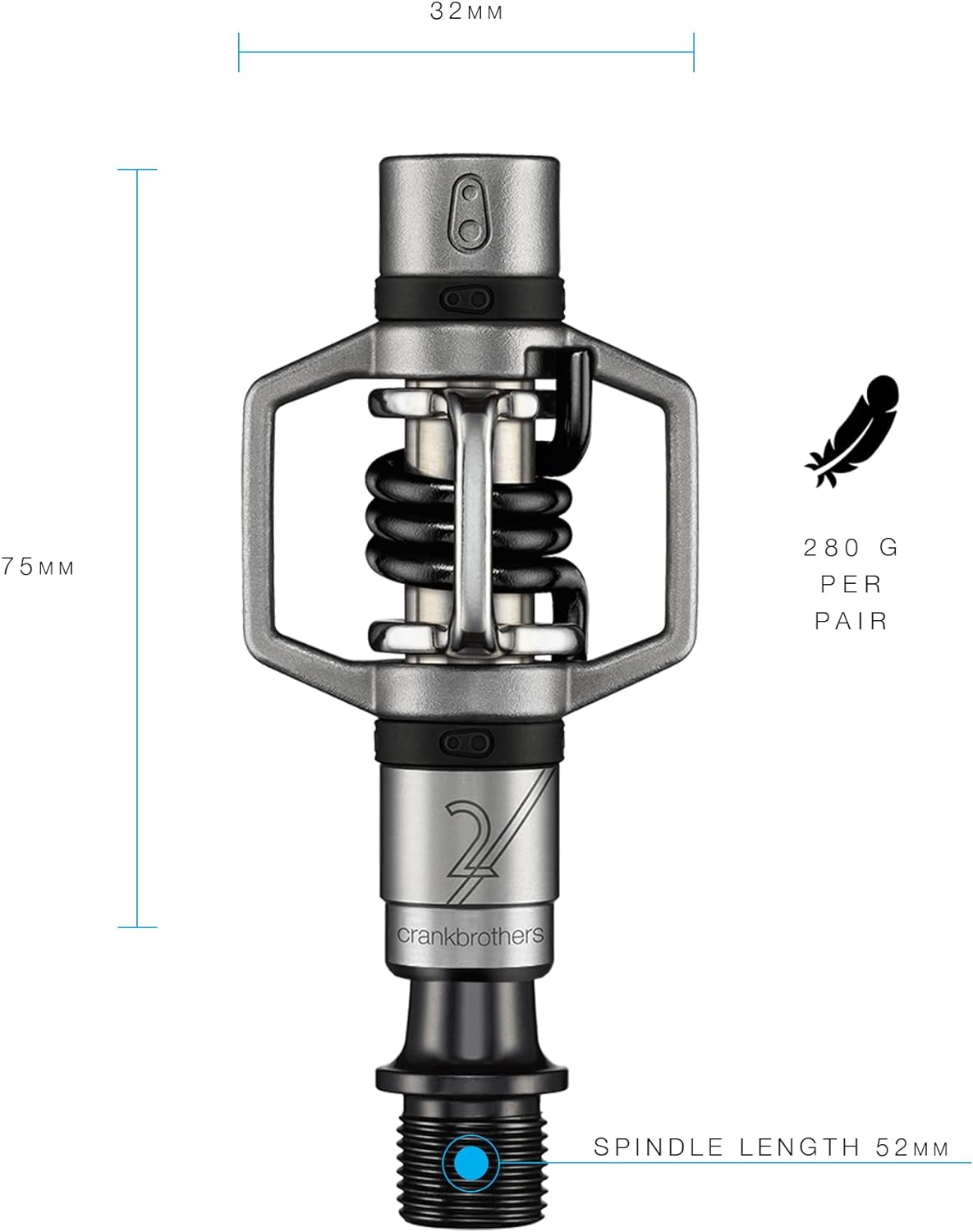 Crankbrothers XC Renn Systempedale Eggbeater 2, CBEB2