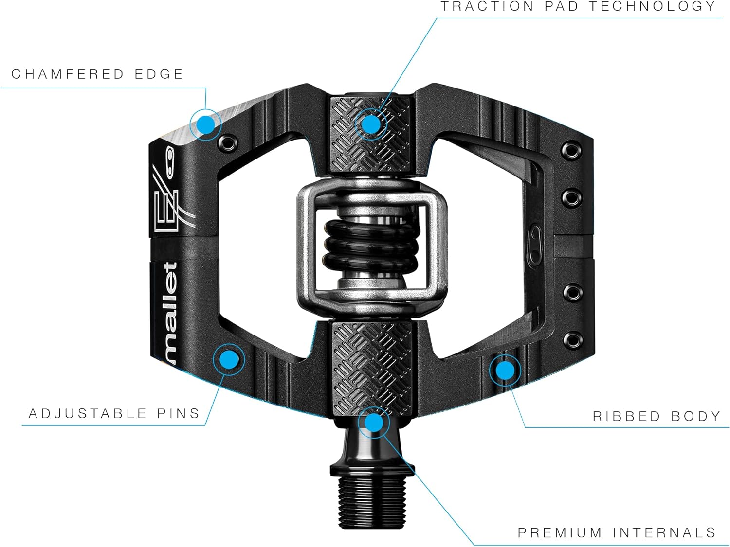 Crankbrothers Mallet Enduro Pedals, unisex, Mallet Enduro