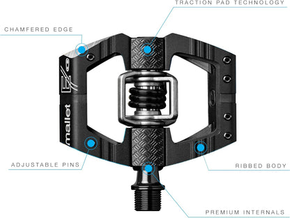 Crankbrothers Mallet Enduro Pedals, unisex, Mallet Enduro