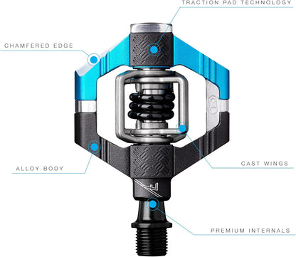 Crankbrothers Candy Clip-In MTB Bike Pedal - Gravel/XC/Trail Lightweight Bicycle Pedal, 4 Sided Entry, Customizable Float, Premium Bearings