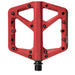 Crankbrothers Stamp Flat BMX/MTB Bike Pedal - Platform Bicycle Pedal, Minimal Profile, Adjustable Grip Stamp 1 Red L
