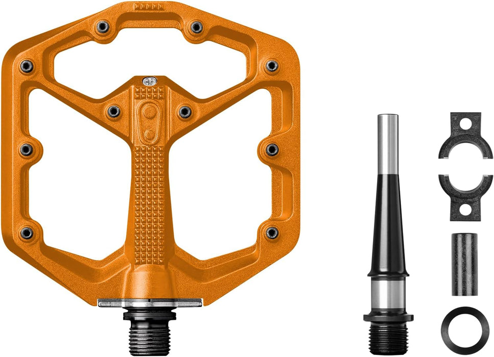 Crankbrothers Stamp Flat BMX/MTB Bike Pedal - Platform Bicycle Pedal, Minimal Profile, Adjustable Grip