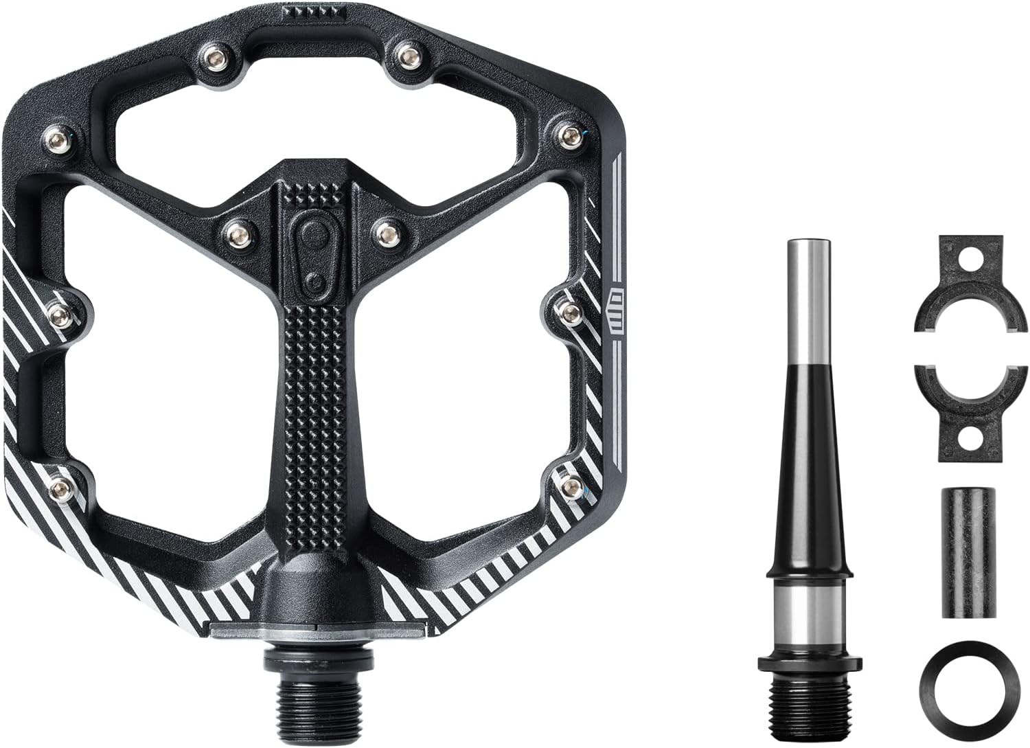 Crankbrothers Stamp Flat Pedal for BMX/MTB Bike - Bicycle Pedal, Minimalist Profile, Adjustable Grip