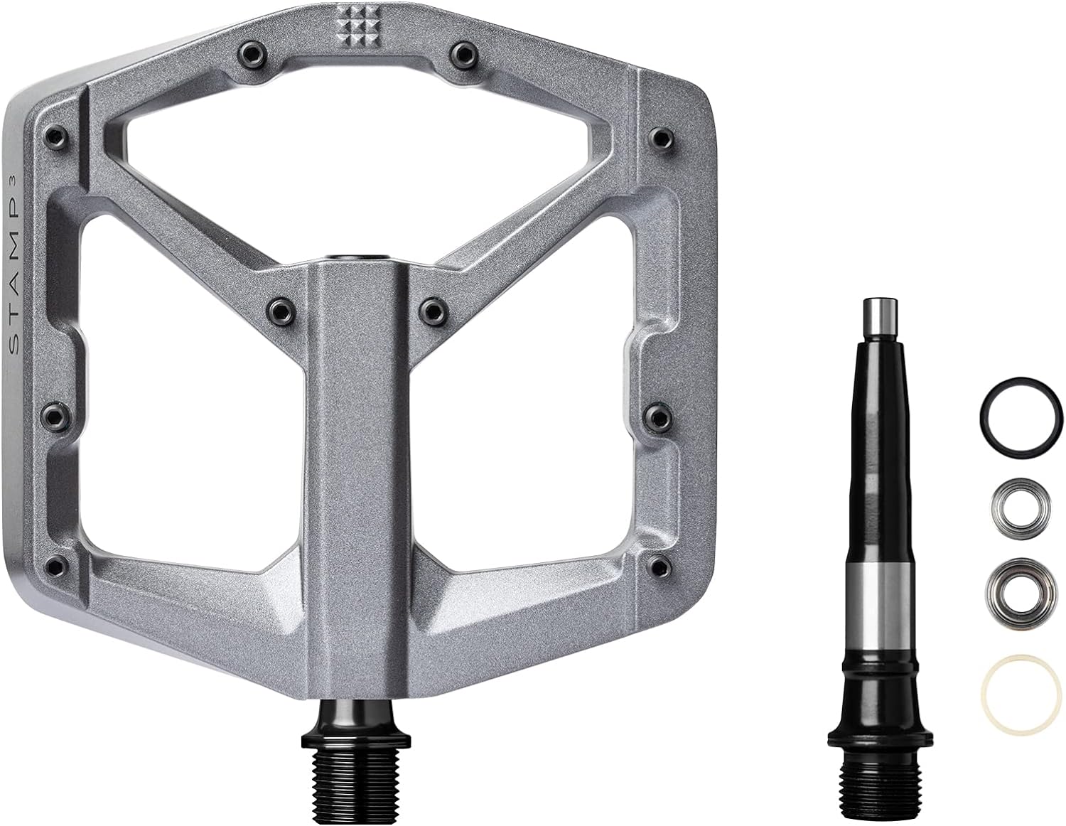 Crankbrothers Stamp Flat BMX/MTB Bike Pedal - Platform Bicycle Pedal, Minimal Profile, Adjustable Grip